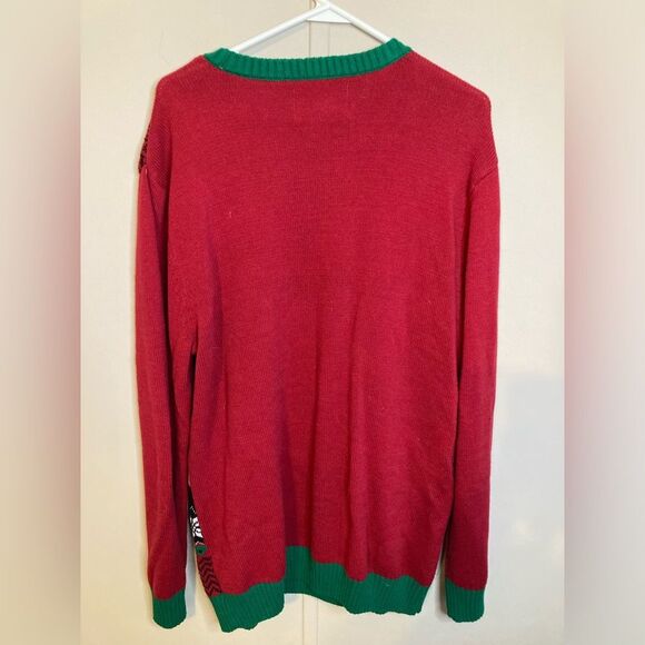 Ugly Christmas Sweater Christmas Is Coming, Size XL - Picture 2 of 3